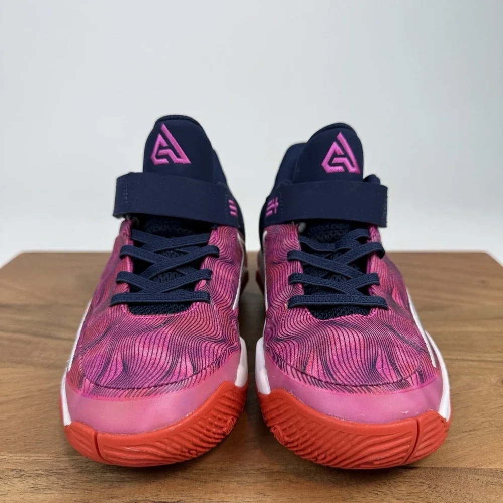 New Big‎ Kids Nike Giannis Immortality 4 SE PS Red Midnight Navy Shoes Size 2 Y